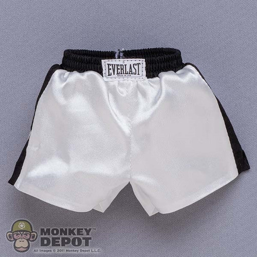 Shorts: Iconiq Studios Mens White Boxing Shorts