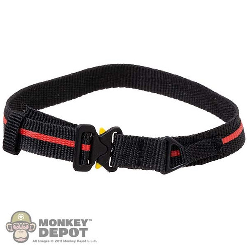 Belt: King's Toy Mens Black and Red Belt