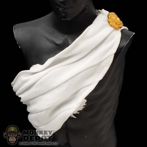 Top: Lucifer Female White One Shoulder Shawl