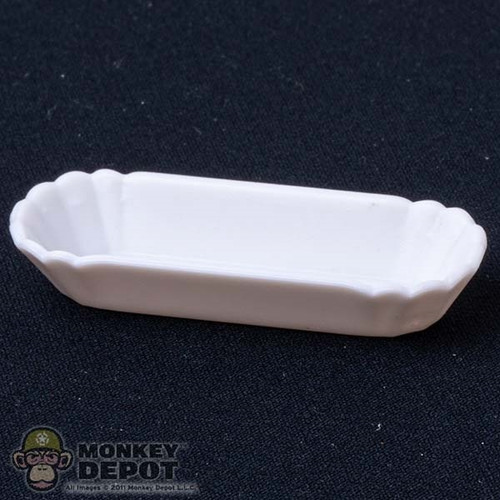 Plate: Miniverse White Hot Dog Tray