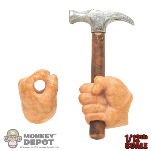 Hands: Mezco 1/12th Mens Hand Set w/Hammer