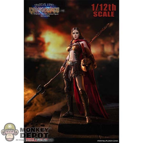 Boxed Figure: TBLeague 1/12th Spartan Army Commander Golden (PL2024-224A)