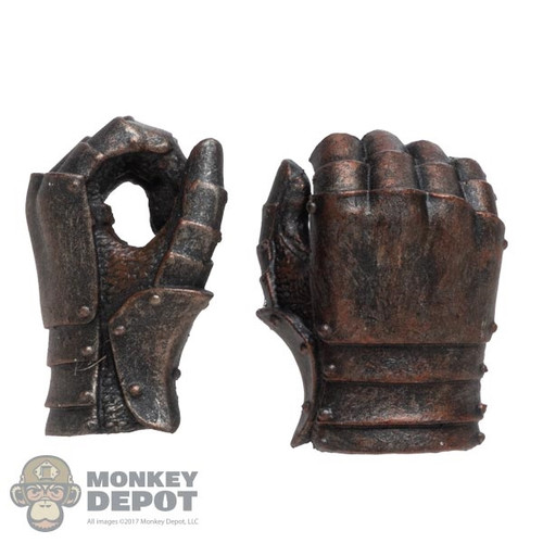 Hands: TBLeague Female Molded Bronze Tone Armored Holding Grip