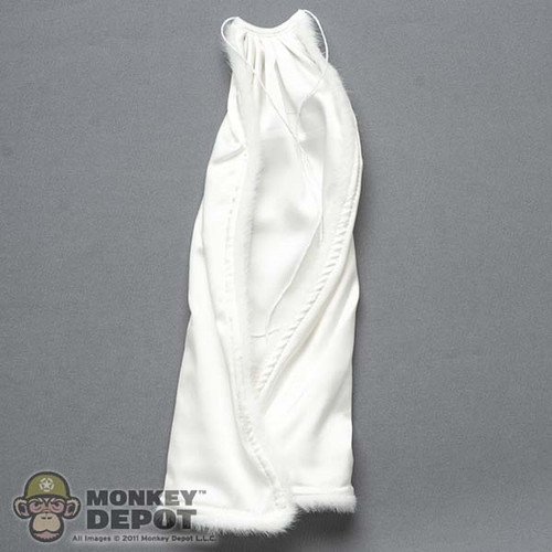 Cape: TBLeague Female White Silk Cloak w/Fur (Wired)