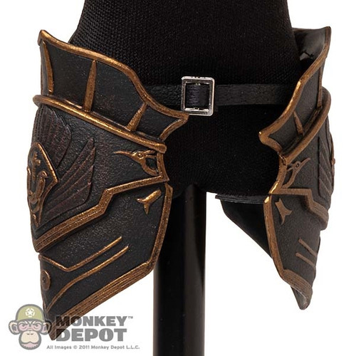 Armor: TBLeague Mens Black Molded Hip Guards w/Belt