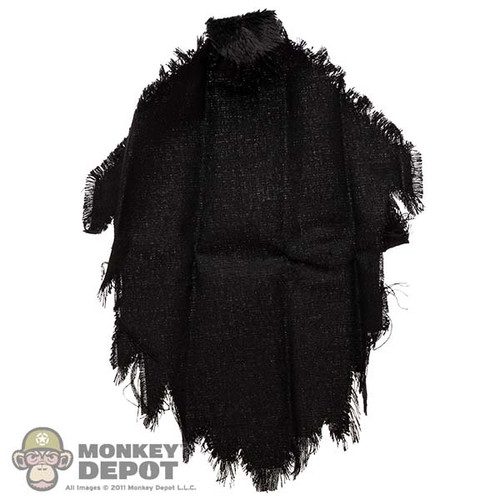 Cape: TBLeague Female Black Cloth Cape w/Fur