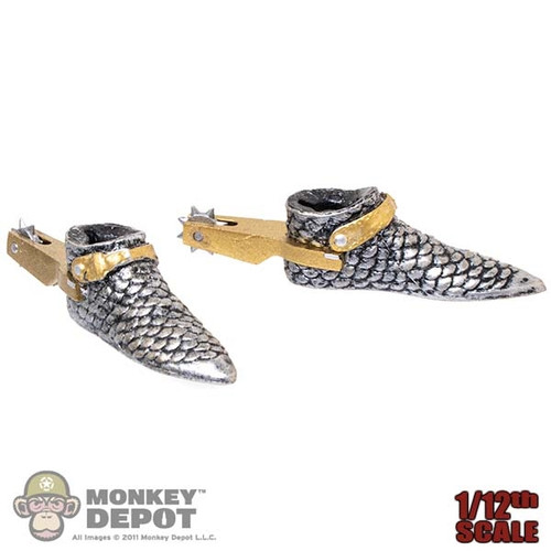 Shoes: TBLeague 1/12th Mens Armored Shoes w/ Spurs