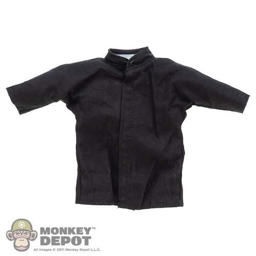 Shirt: Present Toys Mens Black Shirt w/Cut Sleeves