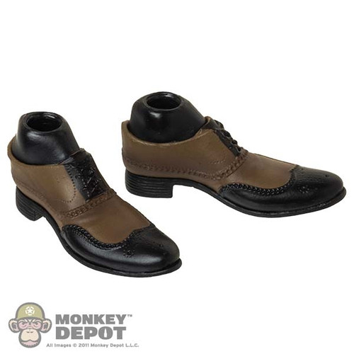 Shoes: Present Toys Mens Molded Two-Tone Wingtip Oxfords
