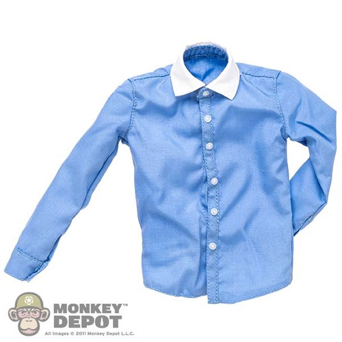 Shirt: Present Toys Mens Blue Dress Shirt