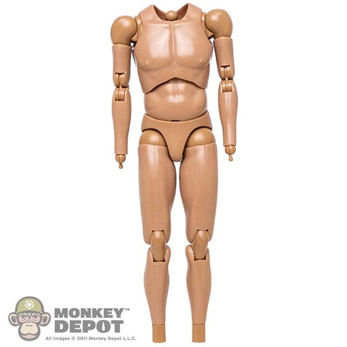 Figure: Present Toys Mens Base Nude Body w/ Wrist Pegs (Shorter)