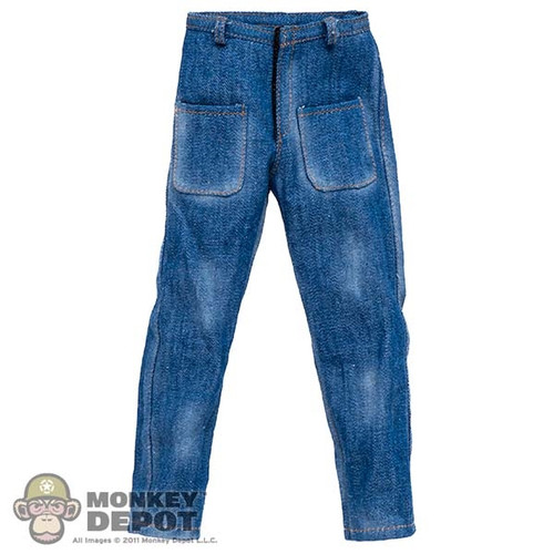 Pants: Present Toys Mens Denim Look Trousers