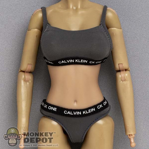 Lingerie: SA Toys CK Gray Bra and Brief Underwear Set