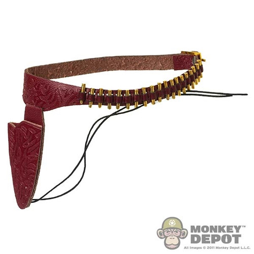 Holster: Super Duck Female Red Leatherlike Holster w/Metal Ammo (Right)