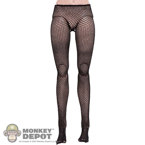 Stockings: Super Duck Female Black Fishnet Tights