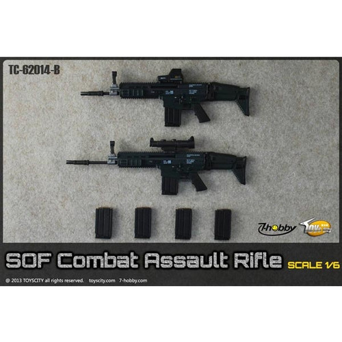 Rifle: Toys City SOF Combat Assault Rifle Set _ Black (TCT-62014B)