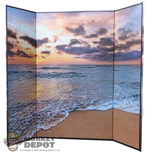 Display: Ujindou The Beach Sunrise Backdrop