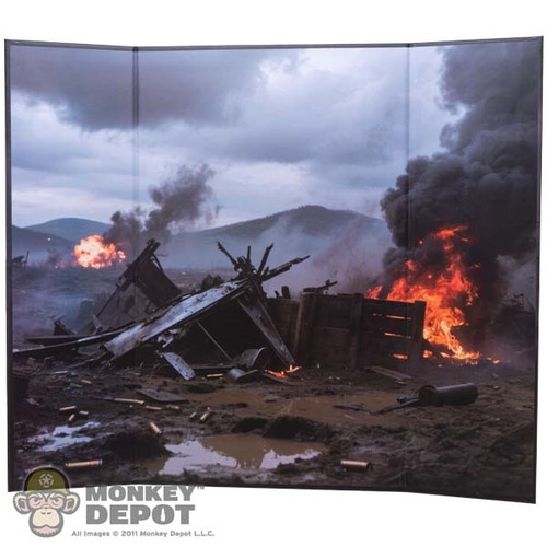 Display: Ujindou Burning Battlefield Backdrop