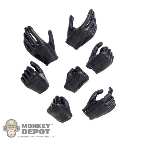 Hands: Very Cool Female Black Molded Hand Set