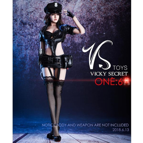 Uniform Set: VS Toys COS Black Policewoman Uniform (VST-18XG16A)