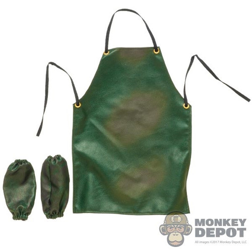 Smock: World Box Green Apron w/Sleeves (Worn Look)