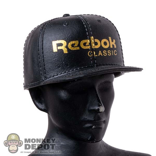 Monkey Depot - Hat: Mini Brands Black Reebok Cap w/ White Logo