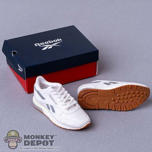Shoes: Mini Brands Reebok White and Gray Sneakers w/ Box
