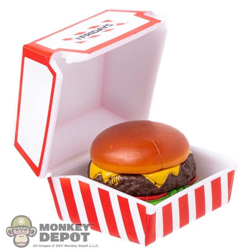Food: Mini Brands TGI Fridays Cheeseburger Takeout Box