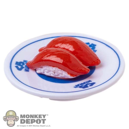 Food: Mini Brands Kura Tuna Nigiri Sushi Plate w/ Cover