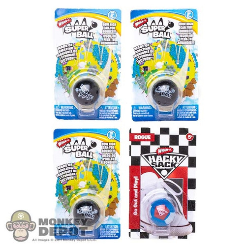 Toy: Mini Brands Toy Super Ball and Hacky Sack Bundle