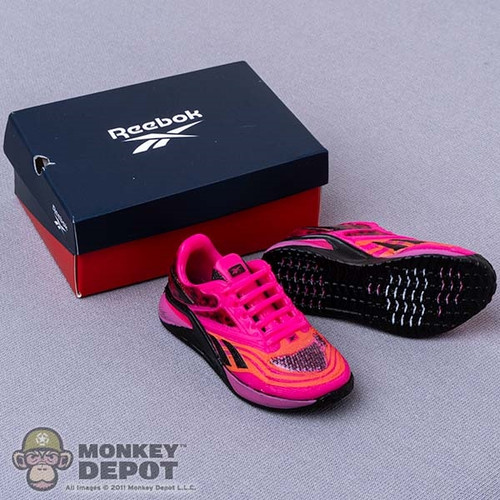 Shoes: Mini Brands Reebok Pink/Black Running Sneakers w/ Box