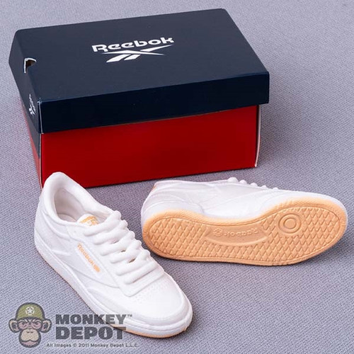 Shoes: Mini Brands Reebok White/Peach Sneakers w/ Box