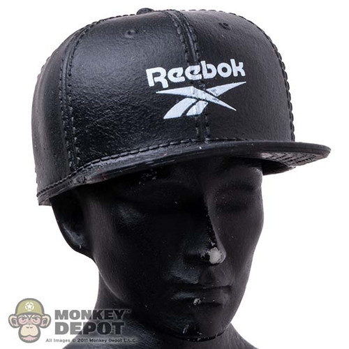 Hat: Mini Brands Black Reebok Cap w/ White Logo