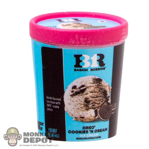 Food: Mini Brands Baskin Robbins Oreo Cookies N' Cream Ice Cream (Extra Small)
