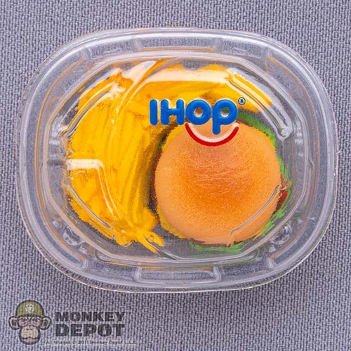 Food: Mini Brands IHOP Cheeseburger and Fries w/ Takeout Container