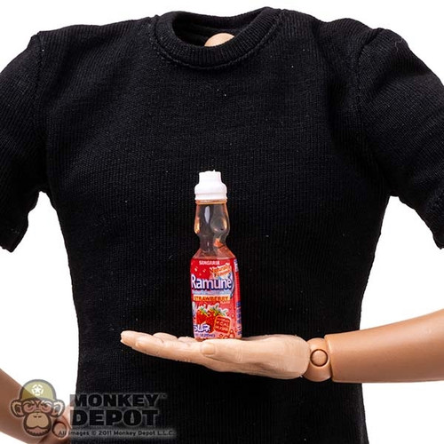 Drink: Mini Brands Ramune Strawberry Flavor Soda Bottle