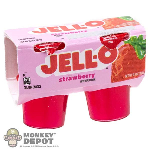 Food: Mini Brands Jell-o Strawberry Jello Cups