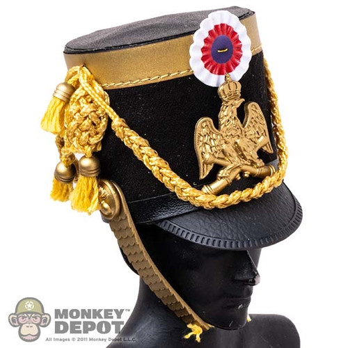 Cap: Brown Art Mens Shako Military Hat (BAL0046)