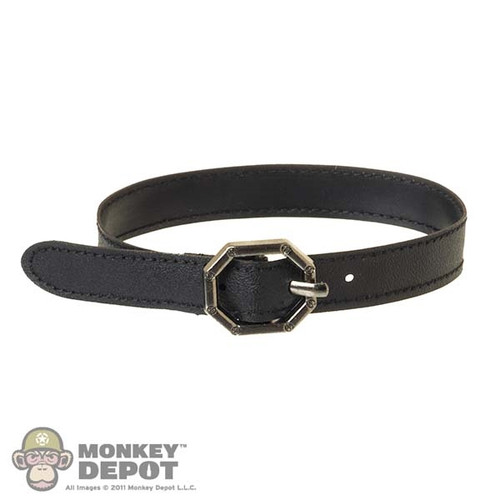 Belt: DamToys Mens Black Leather-Like Belt (DML4341)