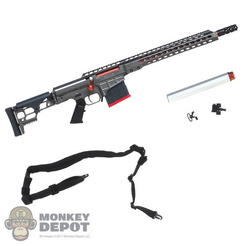 Rifle: Easy & Simple MRAD Short Barrel Sniper Rifle w/Silencer & Sling (ESL1729)