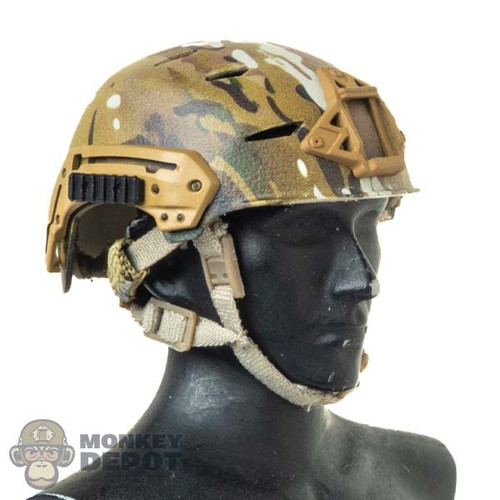 Helmet: Easy Simple Mens Carbon Helmet w/Rail Panels (Camo) (ESL2907)