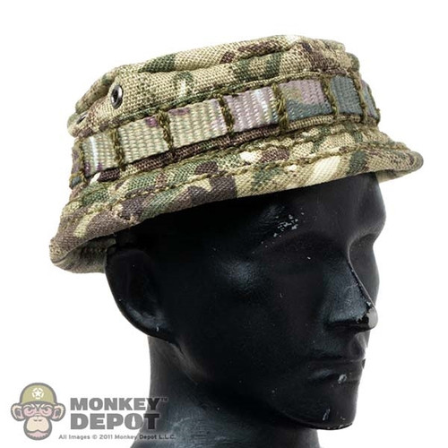 Monkey Depot - Hat: Easy Simple Mens Bravo Six Boonie Cap w/ Mount