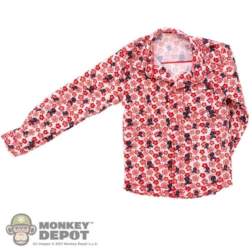 Shirt: Easy Simple Mens Death Blossom Party Shirt (ESL4389)