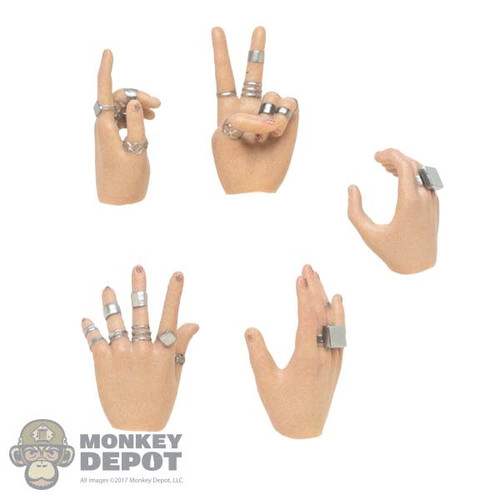 Hands: Hot Toys Female Hand Set w/Rings (HT4433)