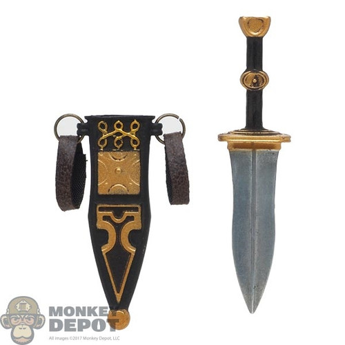 Knife: HY Toys Metal Dagger w/Sheath (HYL0096)