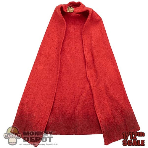 Monkey Depot - Cloak: HY Toys 1/12 Mens Weathered Red Cape