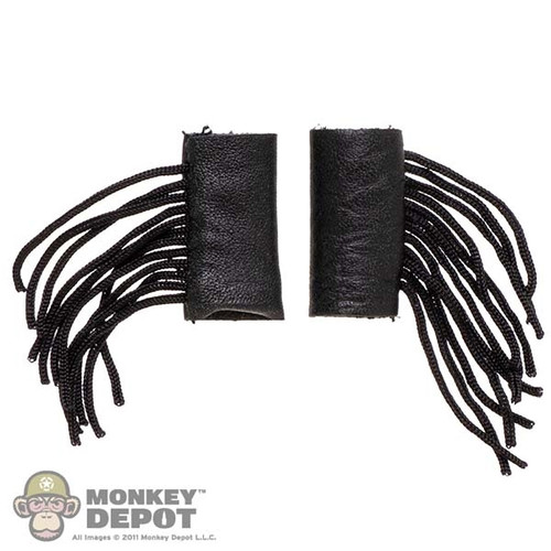 Sleeve: Long Shan Female Fringed Leatherlike Wrist Wraps (LSTL0022)