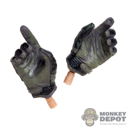Hands: Mini Times Molded Tactical Gloved w/Wrist Pegs (MNL0152)