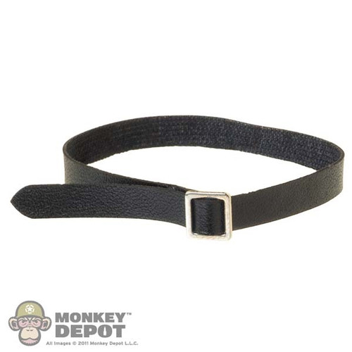 Belt: Mini Times Mens Black Leather-Like Belt (MNL0527)