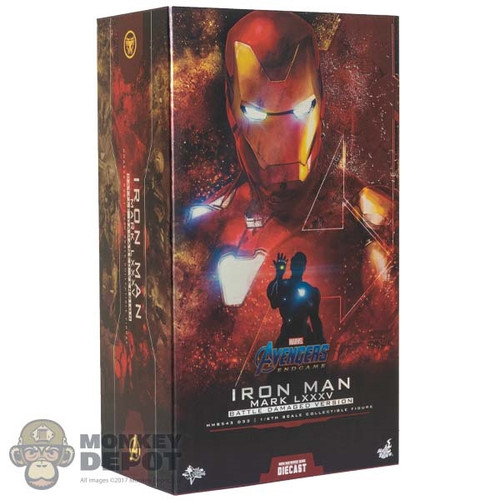 Display Box: Hot Toys Iron Man Mark LXXXV Battle Damaged Version (EMPTY BOX)